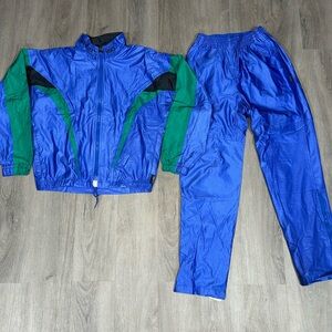 Vintage 90s ASICS X Gore-Tex Full Zip Men’s M Windbreaker Jacket & Pants Set